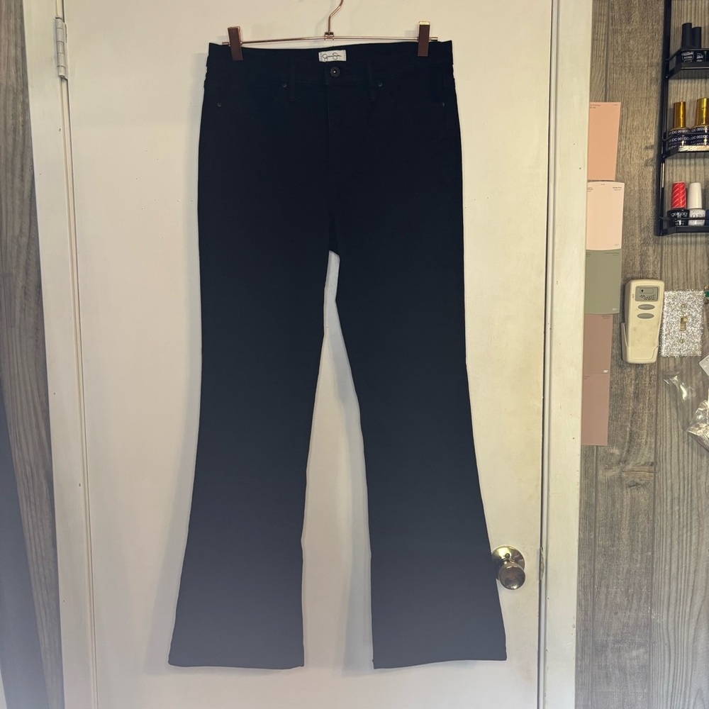 Jessica Simpson Size 10 Black Flared Pants
